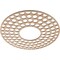 Ekena Millwork Fink Wood Fretwork Pierced Ceiling Medallion, Alder, 26"OD x 9 1/2"ID x 3/8"T CMWP26X26X0375FFAL - alternate 2
